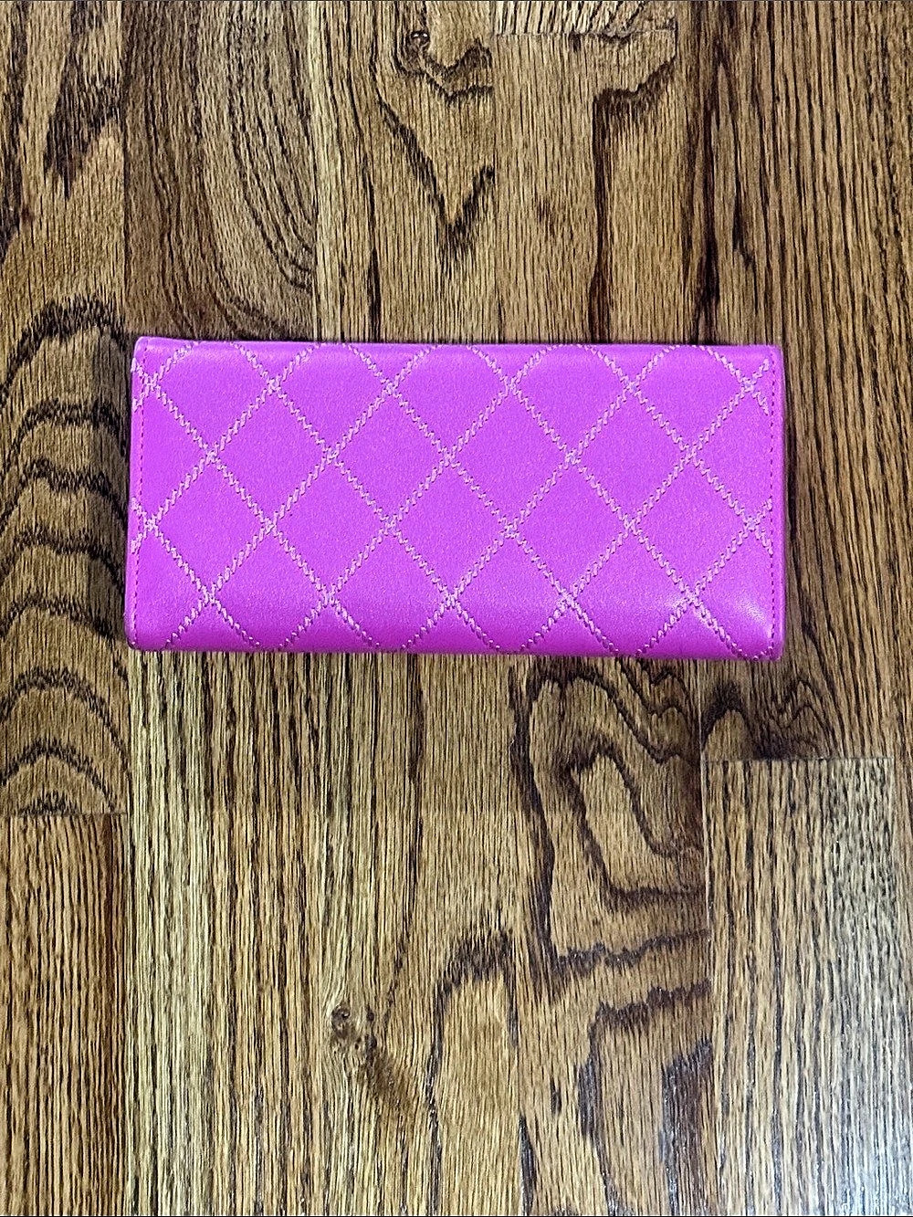 Quilted Pink Wallet - Picture 6 of 8